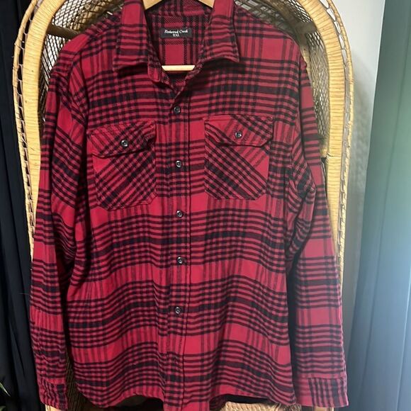 Red and black plaid shacket - Picture 1 of 6